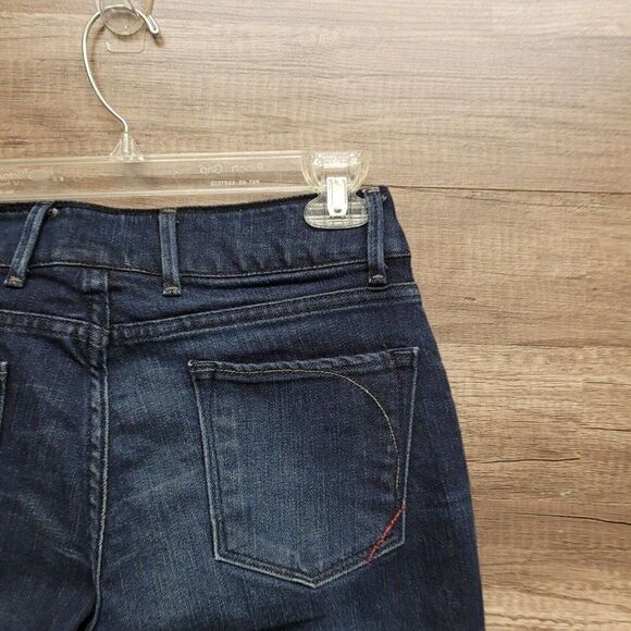Banana Republic Urban Boot Cut Jeans Size 2 Womens Blue Denim Low Rise Dark Wash - Picture 10 of 16